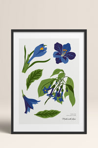 HOMEPACK Ahşap Çerçeveli Tablo Çerçeveli Poster Sanatsal Modern Duvar Dekoru BLOSSOM-24