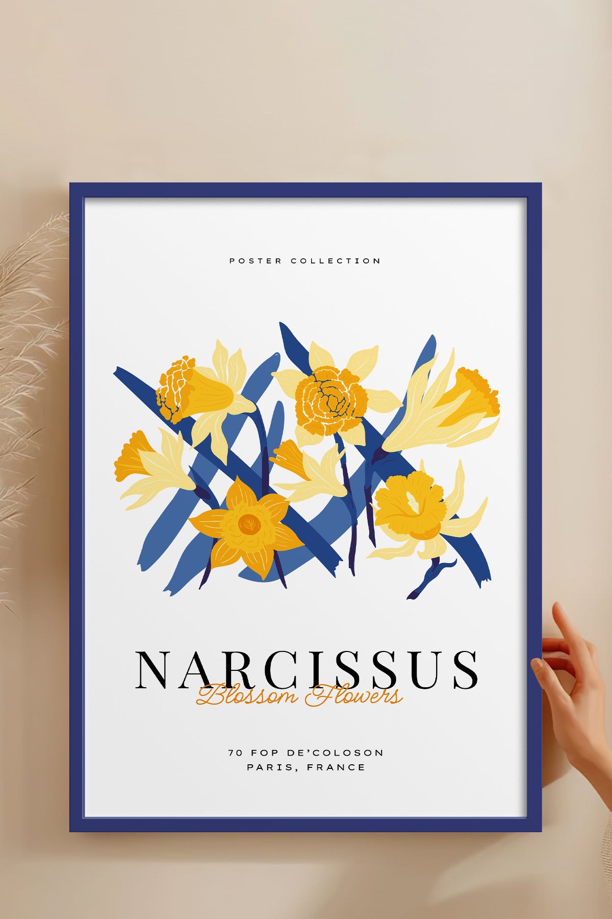 HOMEPACK Ahşap Çerçeveli Tablo Çerçeveli Poster Sanatsal Modern Duvar Dekoru BLOSSOM-26