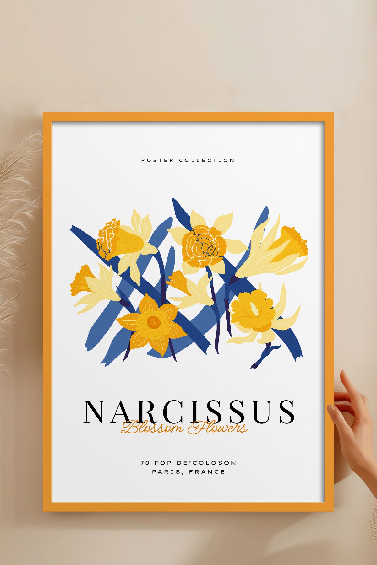 HOMEPACK Ahşap Çerçeveli Tablo Çerçeveli Poster Sanatsal Modern Duvar Dekoru BLOSSOM-26