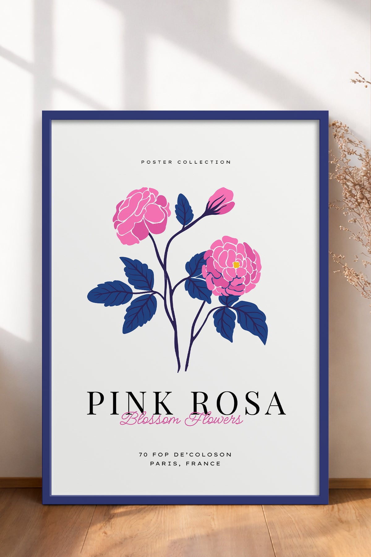 HOMEPACK Ahşap Çerçeveli Tablo Çerçeveli Poster Sanatsal Modern Duvar Dekoru BLOSSOM-28