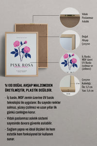HOMEPACK Ahşap Çerçeveli Tablo Çerçeveli Poster Sanatsal Modern Duvar Dekoru BLOSSOM-28