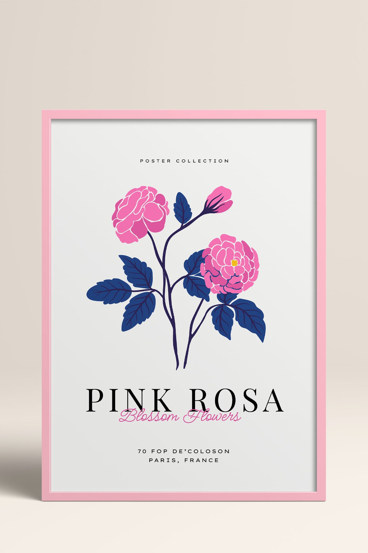 HOMEPACK Ahşap Çerçeveli Tablo Çerçeveli Poster Sanatsal Modern Duvar Dekoru BLOSSOM-28