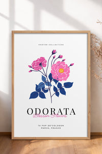 HOMEPACK Ahşap Çerçeveli Tablo Çerçeveli Poster Sanatsal Modern Duvar Dekoru BLOSSOM-30
