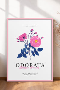 HOMEPACK Ahşap Çerçeveli Tablo Çerçeveli Poster Sanatsal Modern Duvar Dekoru BLOSSOM-30