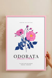 HOMEPACK Ahşap Çerçeveli Tablo Çerçeveli Poster Sanatsal Modern Duvar Dekoru BLOSSOM-30
