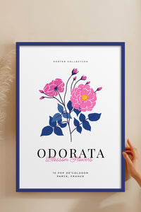 HOMEPACK Ahşap Çerçeveli Tablo Çerçeveli Poster Sanatsal Modern Duvar Dekoru BLOSSOM-30