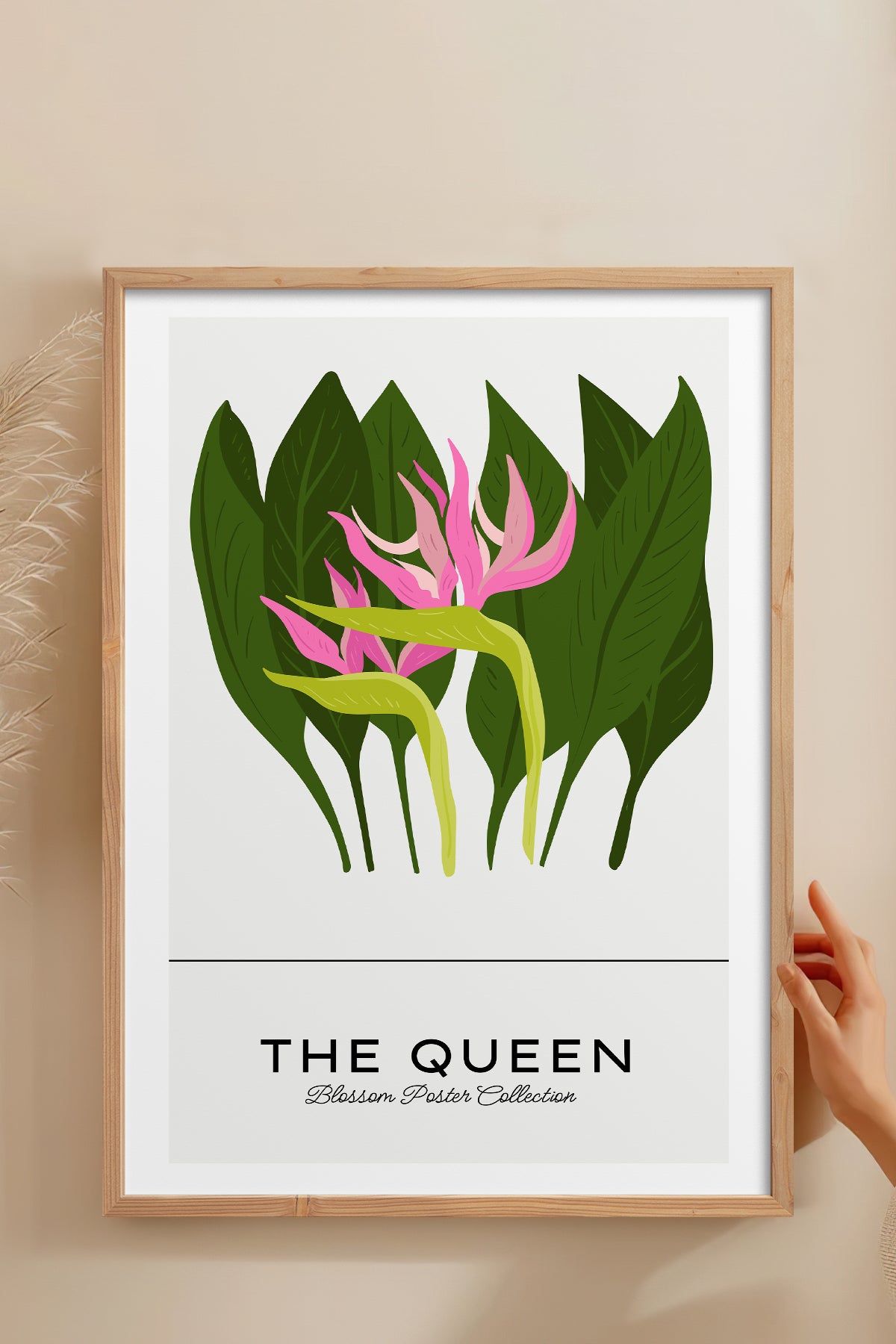HOMEPACK Ahşap Çerçeveli Tablo Çerçeveli Poster Sanatsal Modern Duvar Dekoru BLOSSOM-31