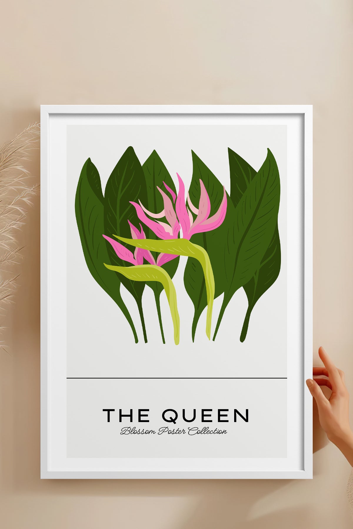 HOMEPACK Ahşap Çerçeveli Tablo Çerçeveli Poster Sanatsal Modern Duvar Dekoru BLOSSOM-31