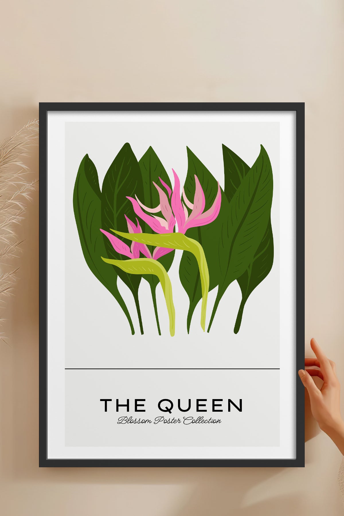 HOMEPACK Ahşap Çerçeveli Tablo Çerçeveli Poster Sanatsal Modern Duvar Dekoru BLOSSOM-31