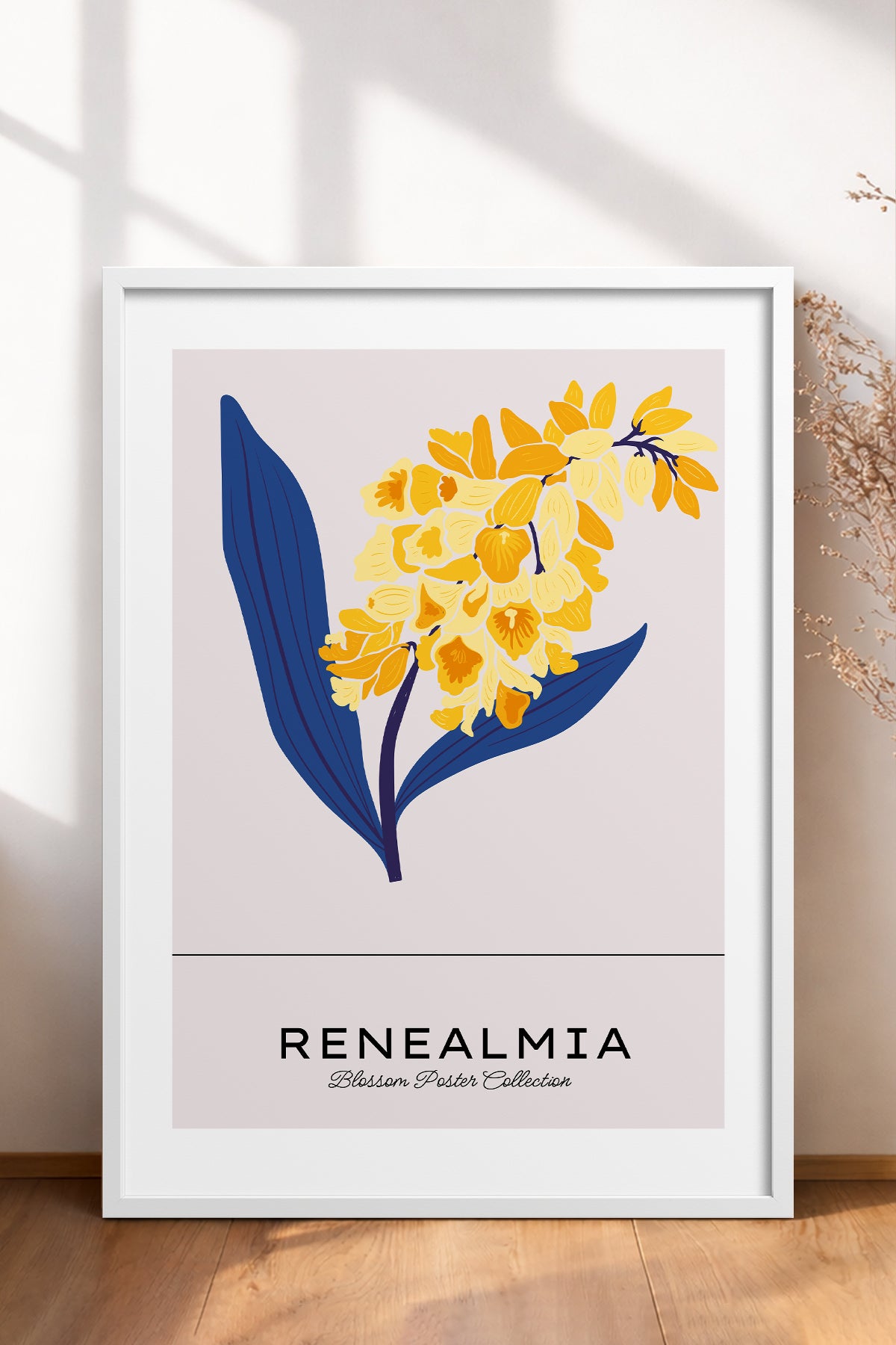 HOMEPACK Ahşap Çerçeveli Tablo Çerçeveli Poster Sanatsal Modern Duvar Dekoru BLOSSOM-32