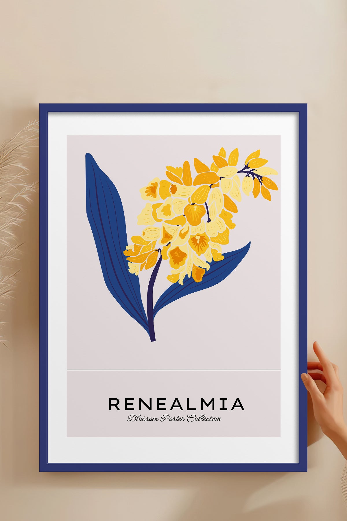 HOMEPACK Ahşap Çerçeveli Tablo Çerçeveli Poster Sanatsal Modern Duvar Dekoru BLOSSOM-32