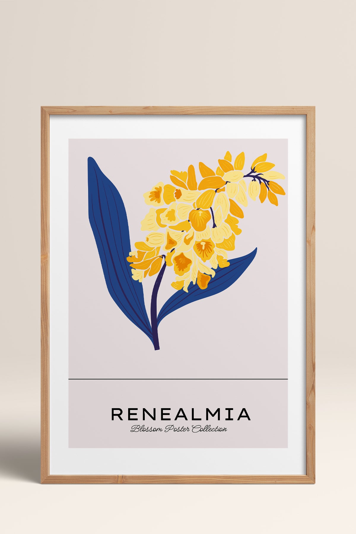 HOMEPACK Ahşap Çerçeveli Tablo Çerçeveli Poster Sanatsal Modern Duvar Dekoru BLOSSOM-32