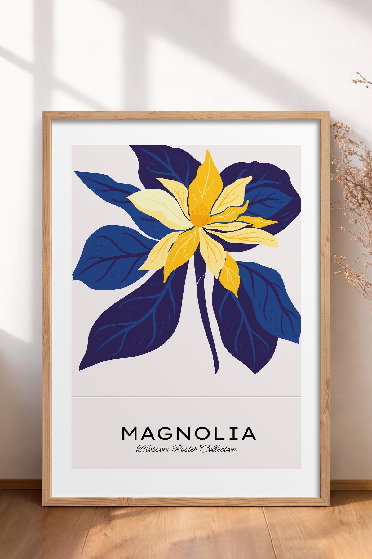HOMEPACK Ahşap Çerçeveli Tablo Çerçeveli Poster Sanatsal Modern Duvar Dekoru BLOSSOM-33