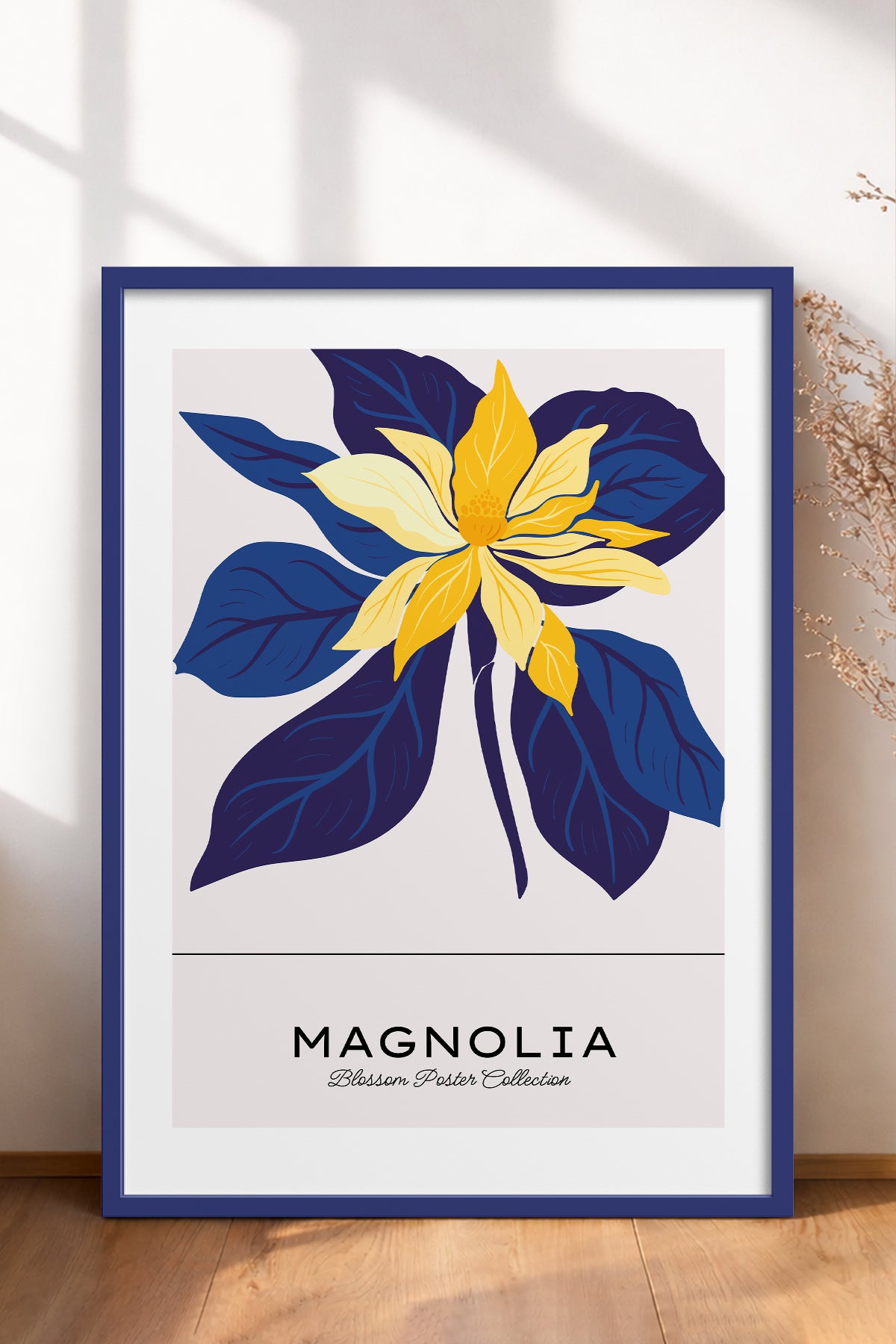 HOMEPACK Ahşap Çerçeveli Tablo Çerçeveli Poster Sanatsal Modern Duvar Dekoru BLOSSOM-33