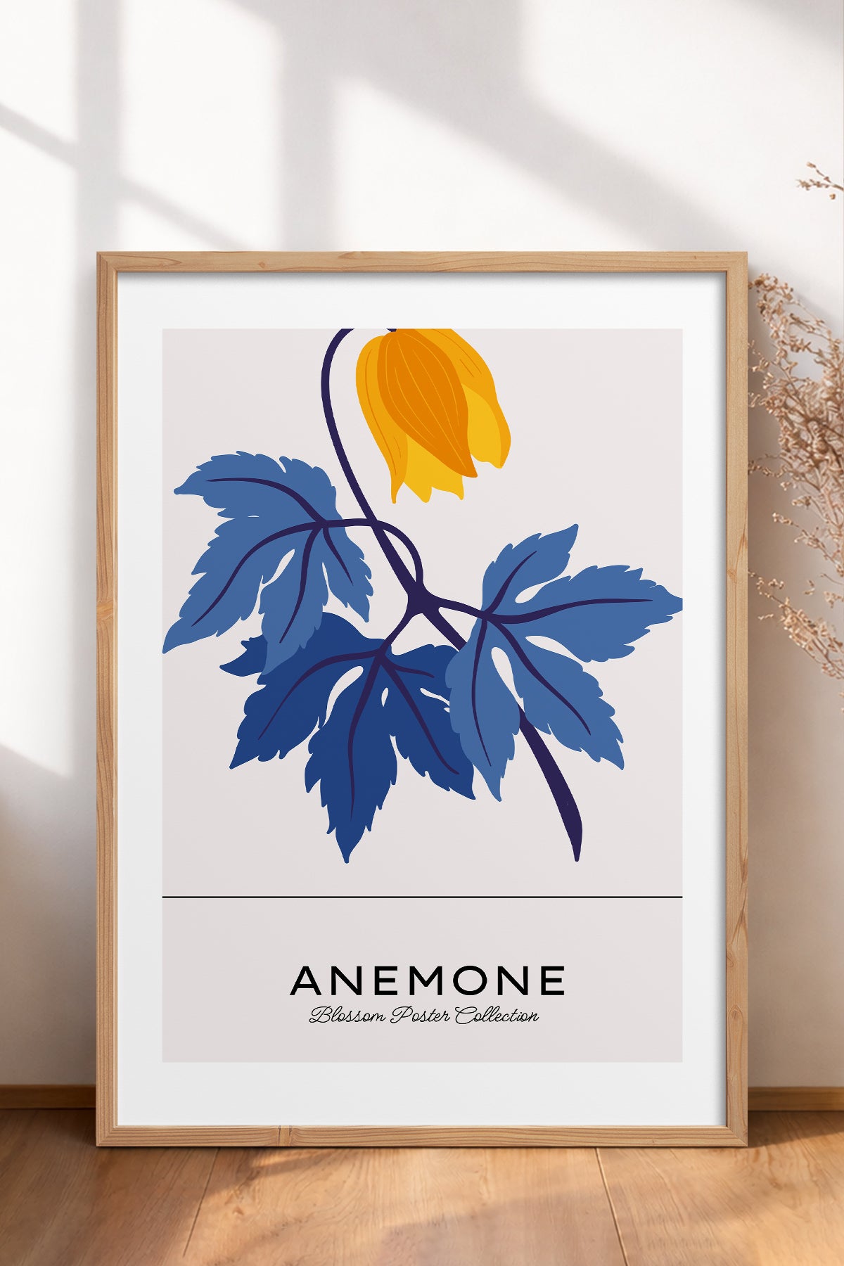 HOMEPACK Ahşap Çerçeveli Tablo Çerçeveli Poster Sanatsal Modern Duvar Dekoru BLOSSOM-35