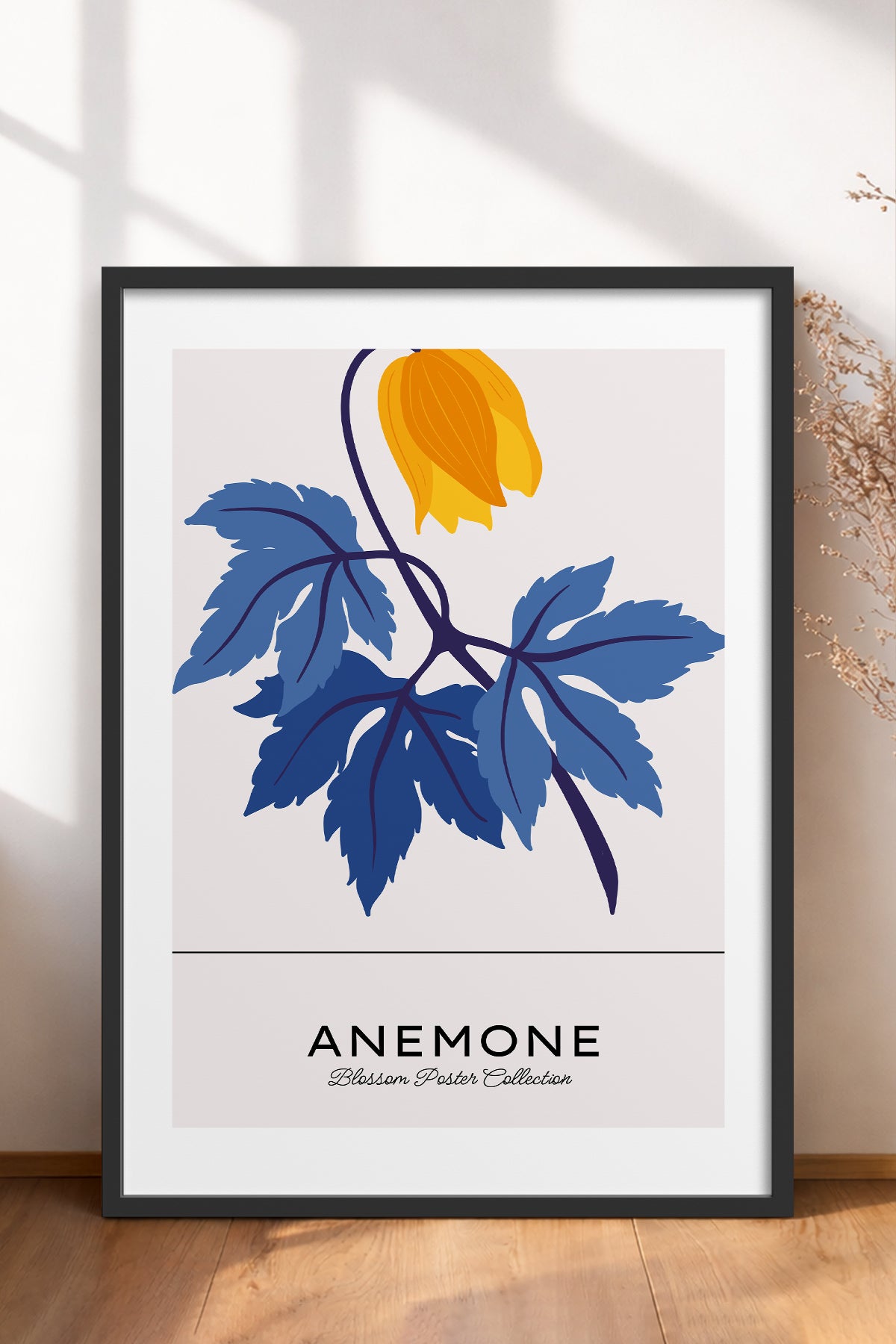 HOMEPACK Ahşap Çerçeveli Tablo Çerçeveli Poster Sanatsal Modern Duvar Dekoru BLOSSOM-35