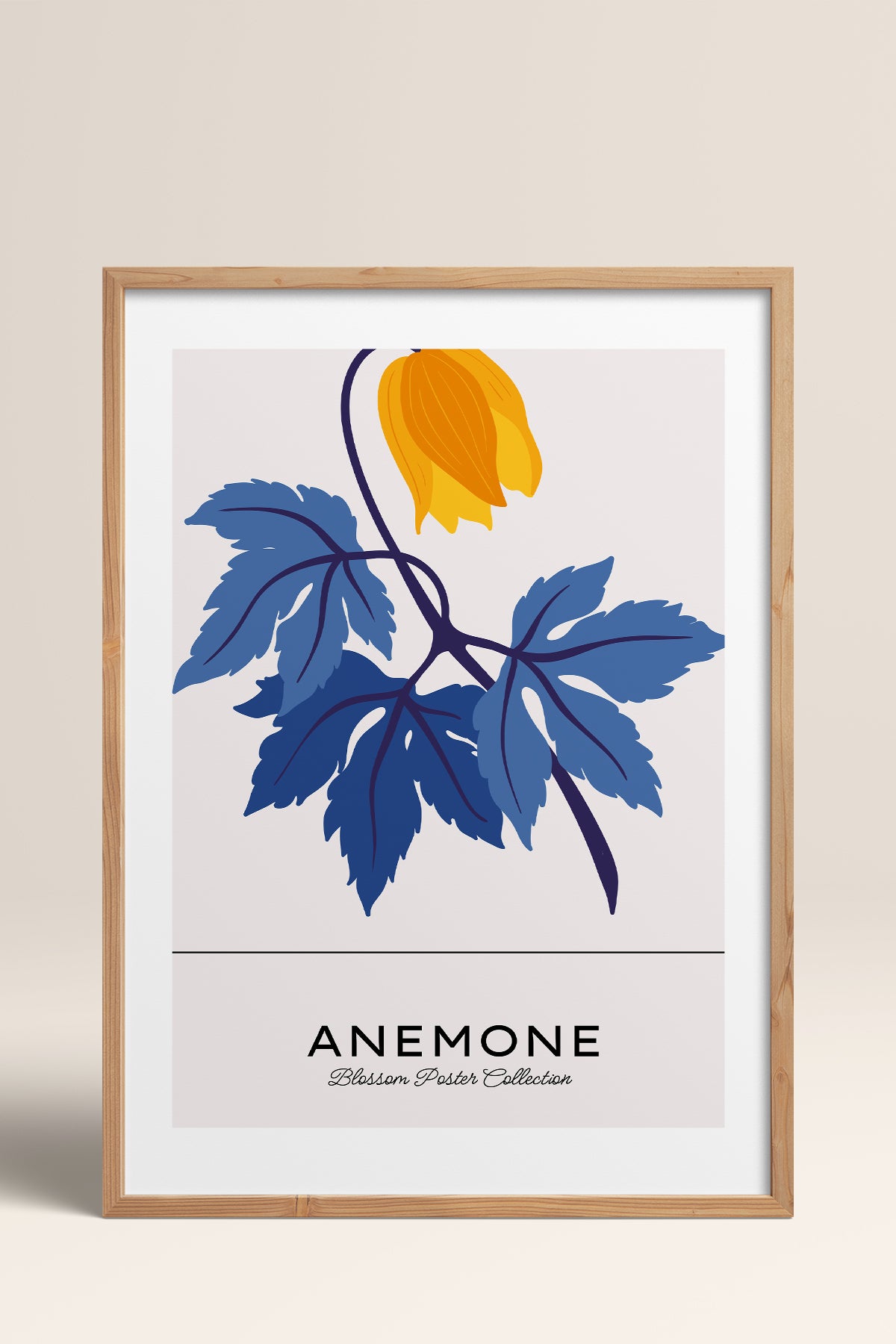 HOMEPACK Ahşap Çerçeveli Tablo Çerçeveli Poster Sanatsal Modern Duvar Dekoru BLOSSOM-35