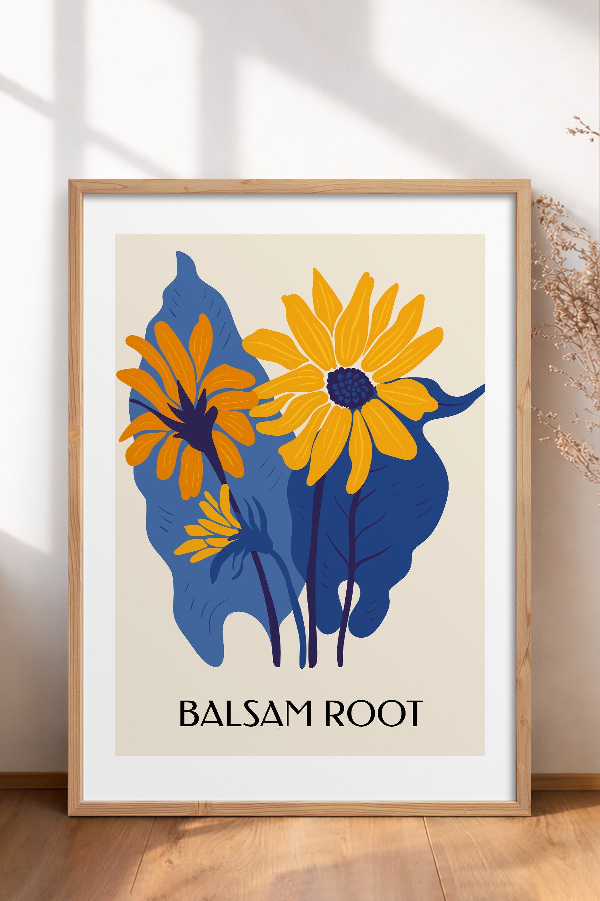 HOMEPACK Ahşap Çerçeveli Tablo Çerçeveli Poster Sanatsal Modern Duvar Dekoru BLOSSOM-38