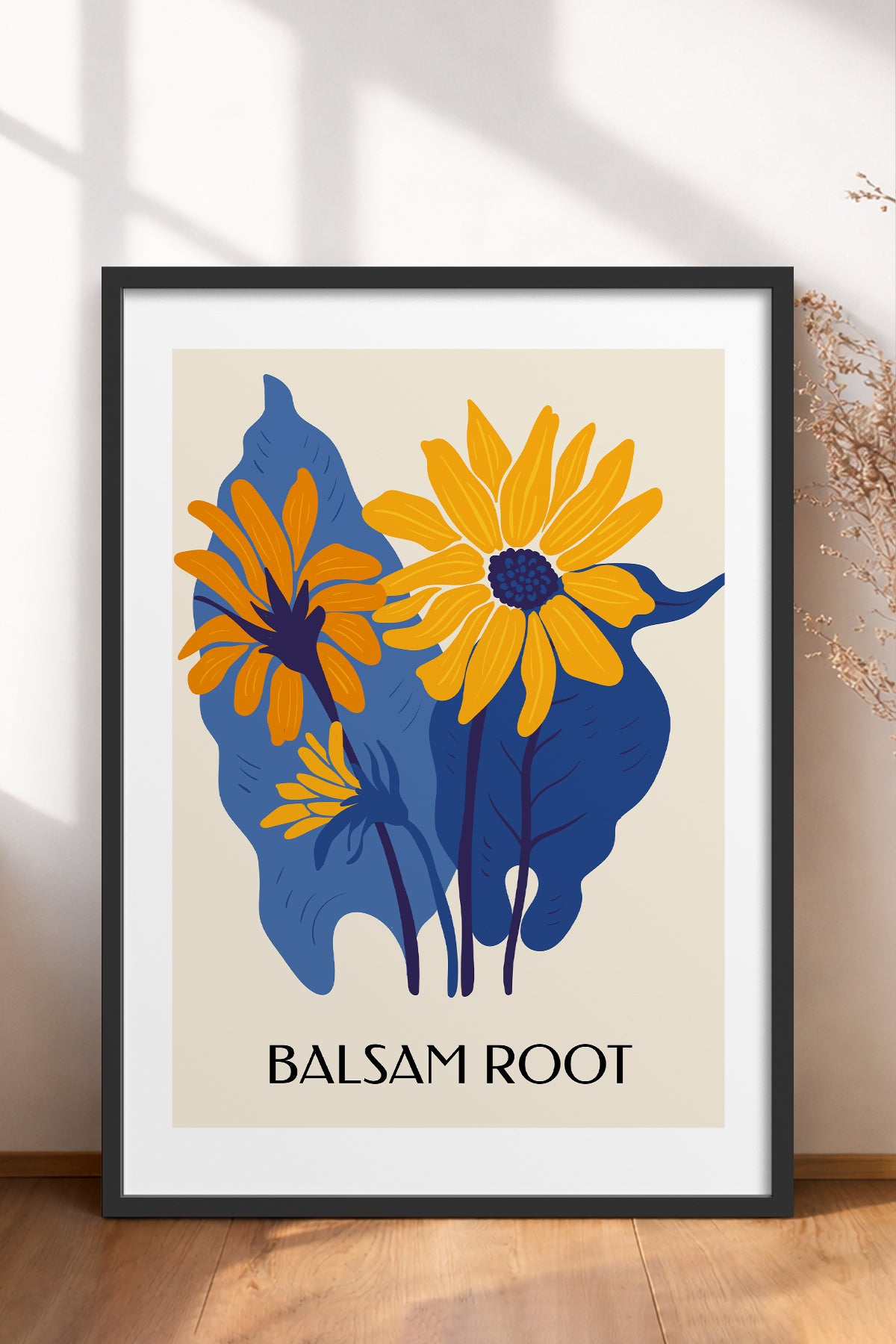 HOMEPACK Ahşap Çerçeveli Tablo Çerçeveli Poster Sanatsal Modern Duvar Dekoru BLOSSOM-38