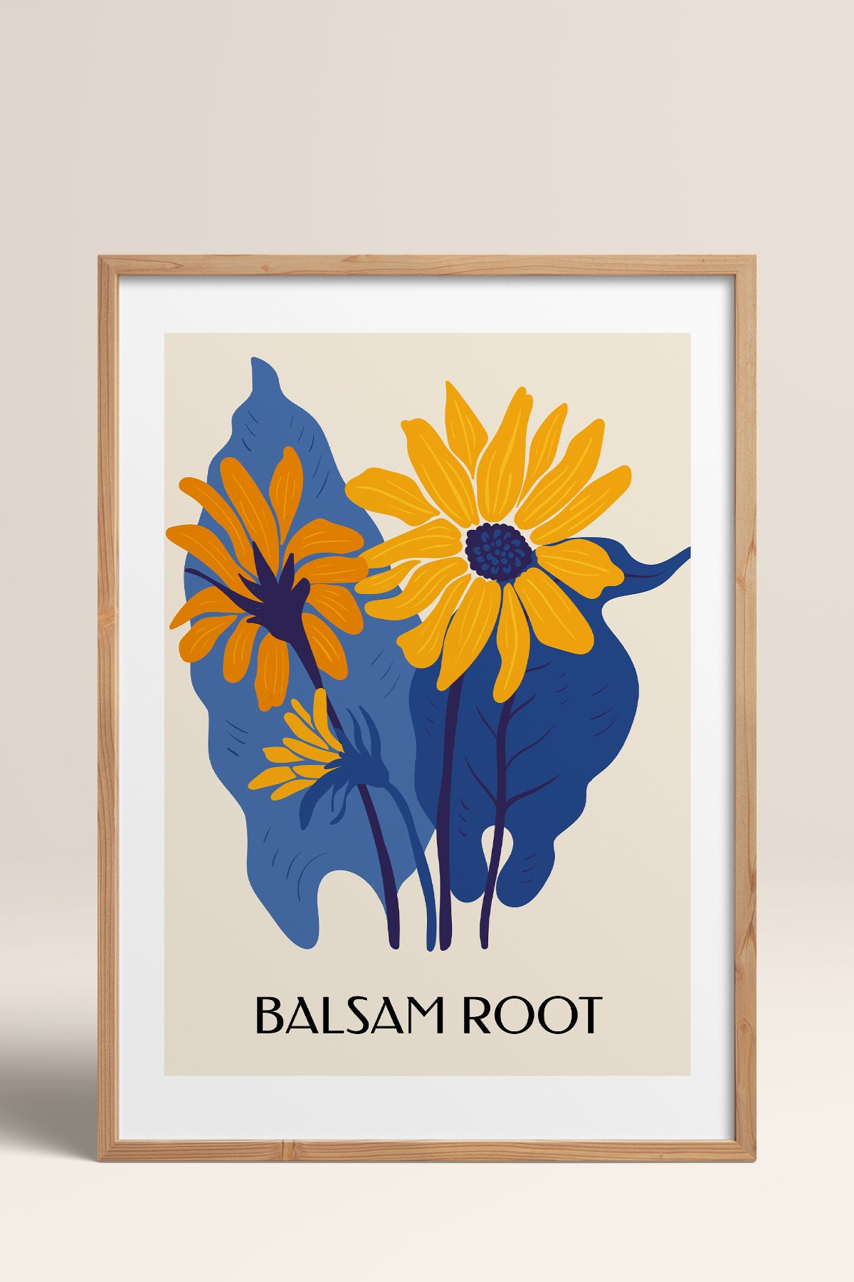 HOMEPACK Ahşap Çerçeveli Tablo Çerçeveli Poster Sanatsal Modern Duvar Dekoru BLOSSOM-38