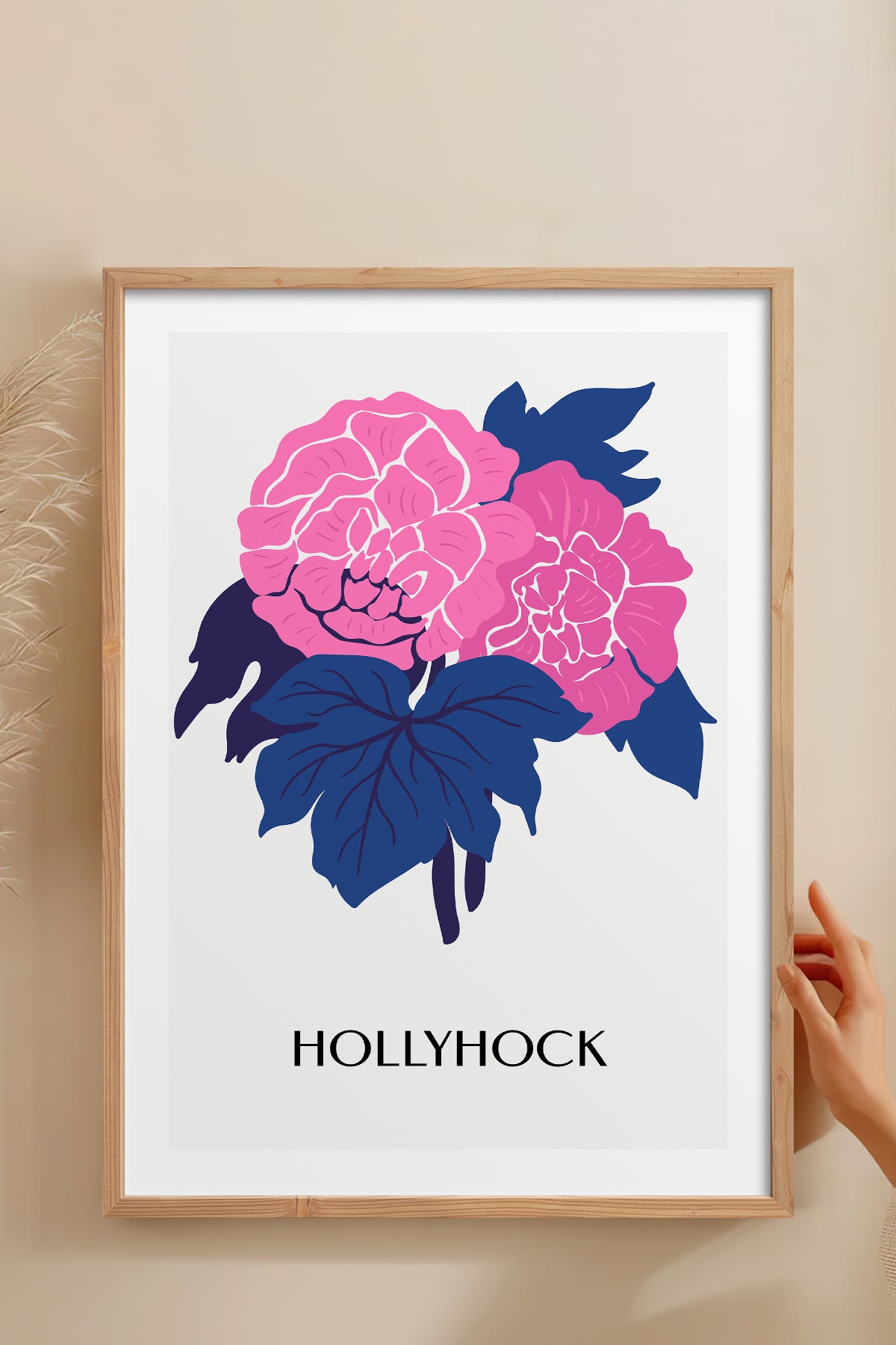 HOMEPACK Ahşap Çerçeveli Tablo Çerçeveli Poster Sanatsal Modern Duvar Dekoru BLOSSOM-39