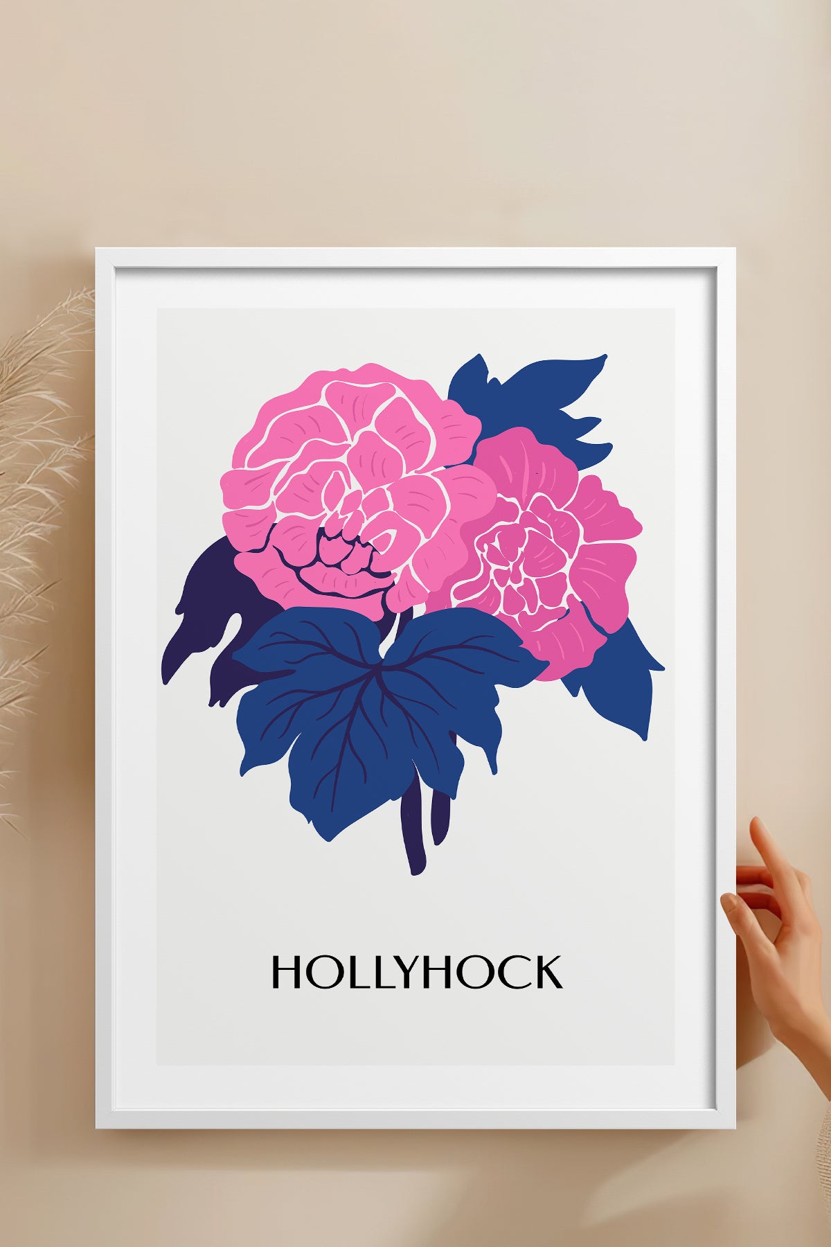 HOMEPACK Ahşap Çerçeveli Tablo Çerçeveli Poster Sanatsal Modern Duvar Dekoru BLOSSOM-39