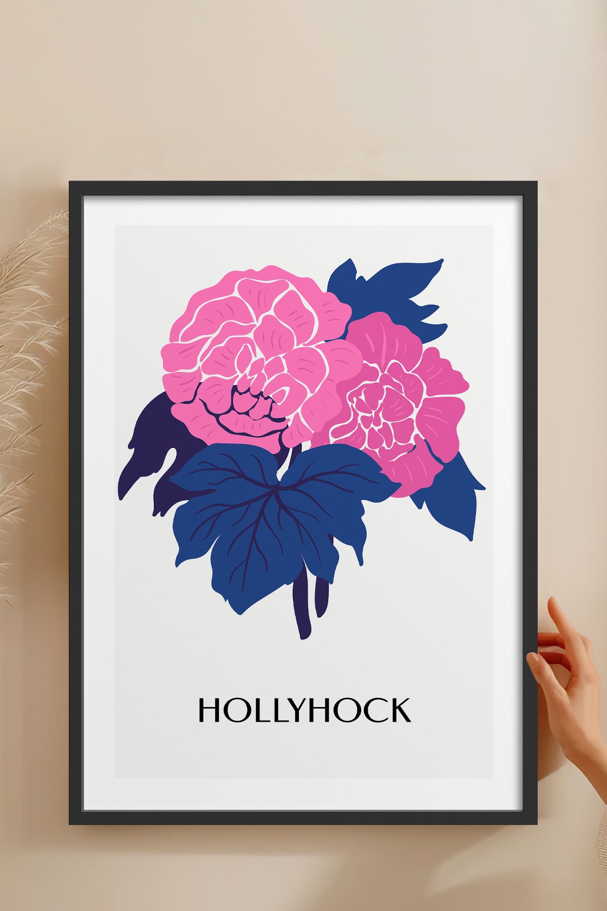 HOMEPACK Ahşap Çerçeveli Tablo Çerçeveli Poster Sanatsal Modern Duvar Dekoru BLOSSOM-39
