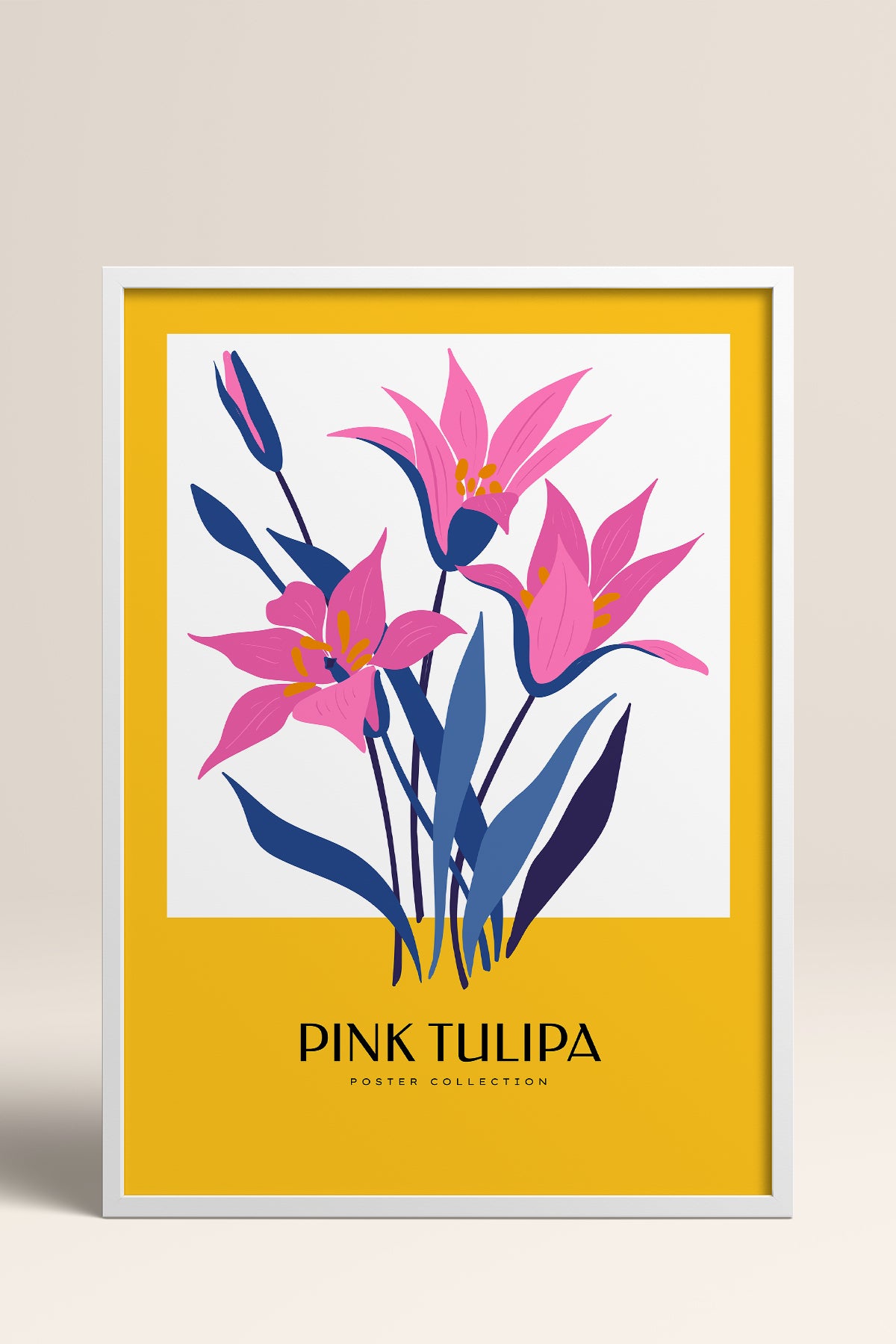 HOMEPACK Ahşap Çerçeveli Tablo Çerçeveli Poster Sanatsal Modern Duvar Dekoru BLOSSOM-40