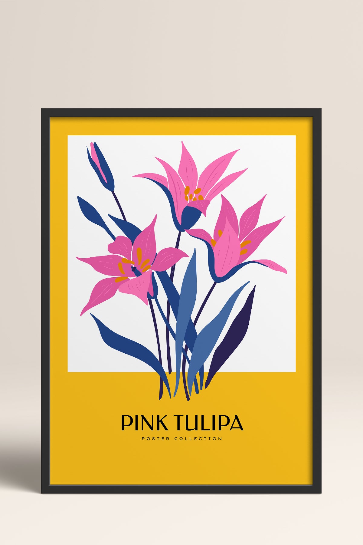 HOMEPACK Ahşap Çerçeveli Tablo Çerçeveli Poster Sanatsal Modern Duvar Dekoru BLOSSOM-40