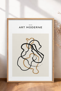 HOMEPACK Ahşap Çerçeveli Tablo Çerçeveli Poster Sanatsal Modern Duvar Dekoru BOHEMIAN-01