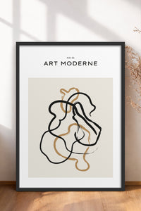 HOMEPACK Ahşap Çerçeveli Tablo Çerçeveli Poster Sanatsal Modern Duvar Dekoru BOHEMIAN-01