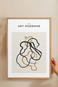 HOMEPACK Ahşap Çerçeveli Tablo Çerçeveli Poster Sanatsal Modern Duvar Dekoru BOHEMIAN-01