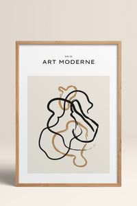 HOMEPACK Ahşap Çerçeveli Tablo Çerçeveli Poster Sanatsal Modern Duvar Dekoru BOHEMIAN-01