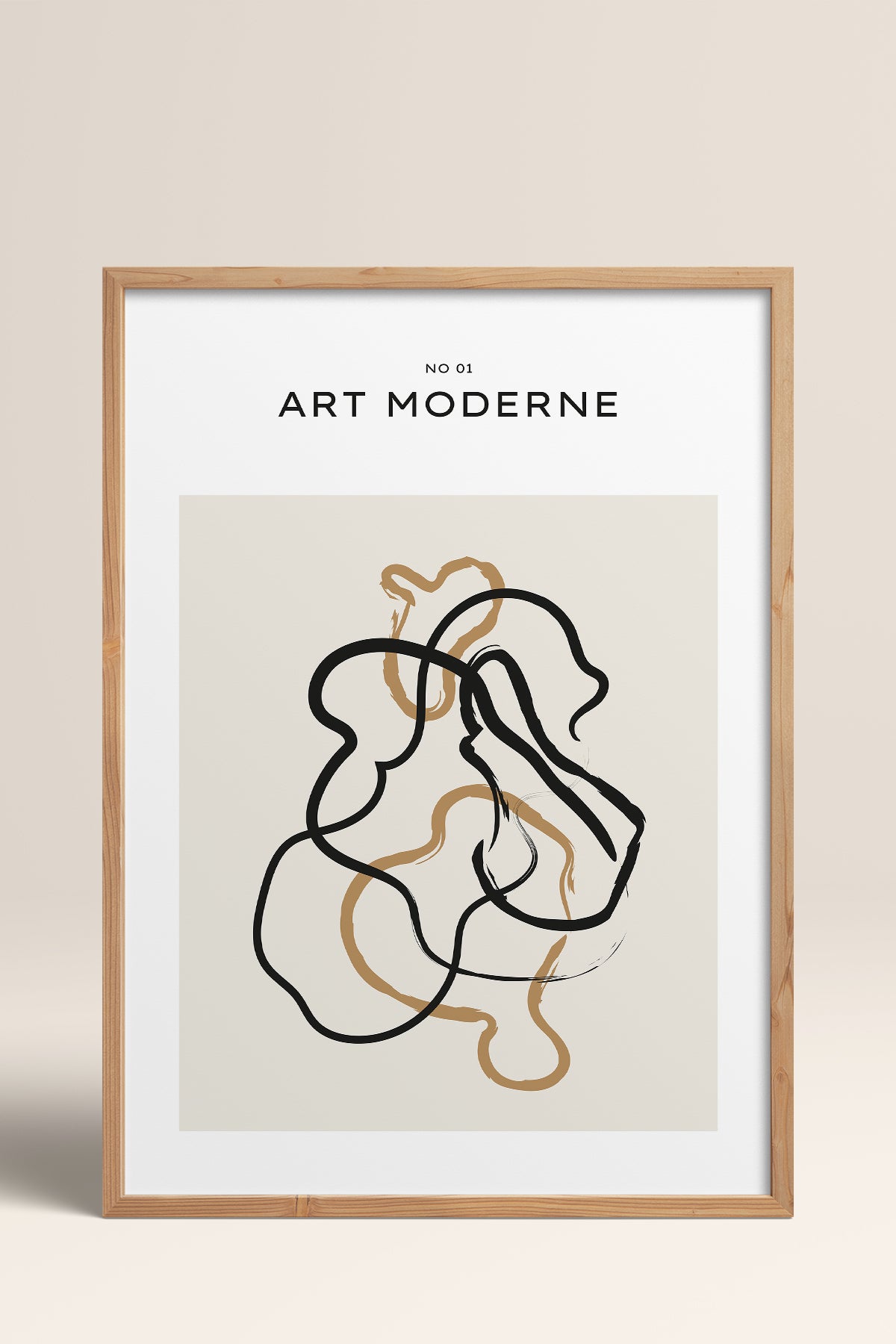 HOMEPACK Ahşap Çerçeveli Tablo Çerçeveli Poster Sanatsal Modern Duvar Dekoru BOHEMIAN-01