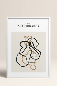 HOMEPACK Ahşap Çerçeveli Tablo Çerçeveli Poster Sanatsal Modern Duvar Dekoru BOHEMIAN-01