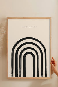 HOMEPACK Ahşap Çerçeveli Tablo Çerçeveli Poster Sanatsal Modern Duvar Dekoru BOHEMIAN-02