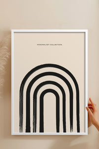 HOMEPACK Ahşap Çerçeveli Tablo Çerçeveli Poster Sanatsal Modern Duvar Dekoru BOHEMIAN-02