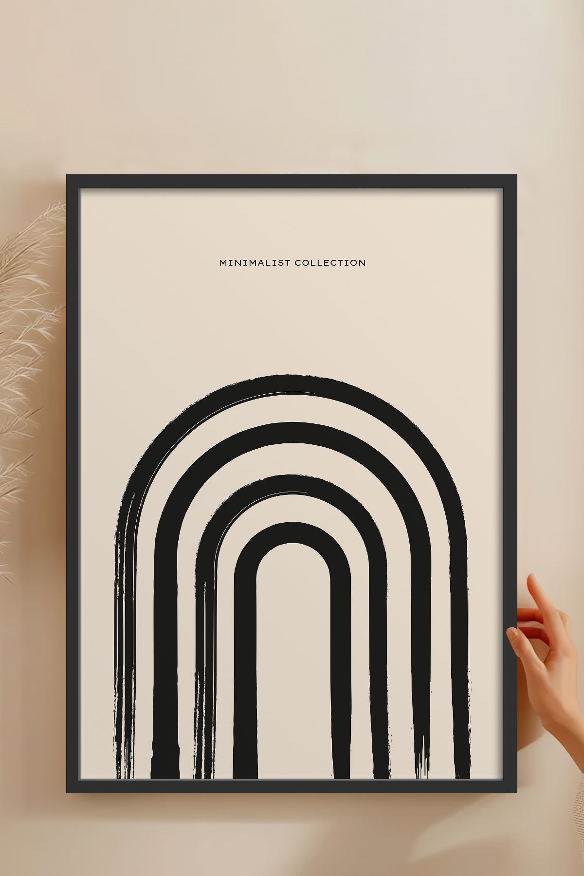 HOMEPACK Ahşap Çerçeveli Tablo Çerçeveli Poster Sanatsal Modern Duvar Dekoru BOHEMIAN-02