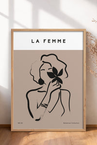 HOMEPACK Ahşap Çerçeveli Tablo Çerçeveli Poster Sanatsal Modern Duvar Dekoru BOHEMIAN-03