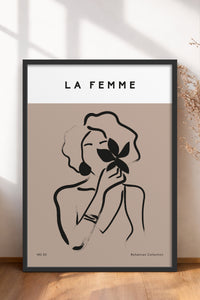 HOMEPACK Ahşap Çerçeveli Tablo Çerçeveli Poster Sanatsal Modern Duvar Dekoru BOHEMIAN-03