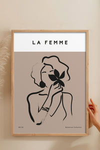 HOMEPACK Ahşap Çerçeveli Tablo Çerçeveli Poster Sanatsal Modern Duvar Dekoru BOHEMIAN-03