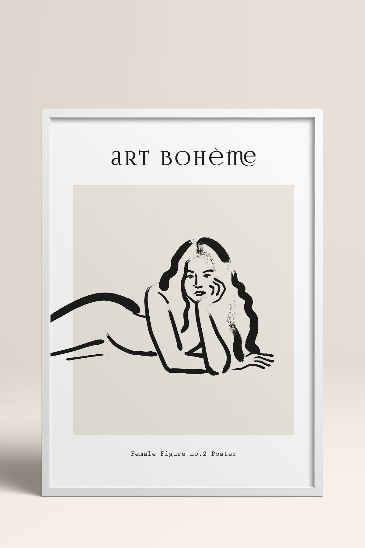 HOMEPACK Ahşap Çerçeveli Tablo Çerçeveli Poster Sanatsal Modern Duvar Dekoru BOHEMIAN-06