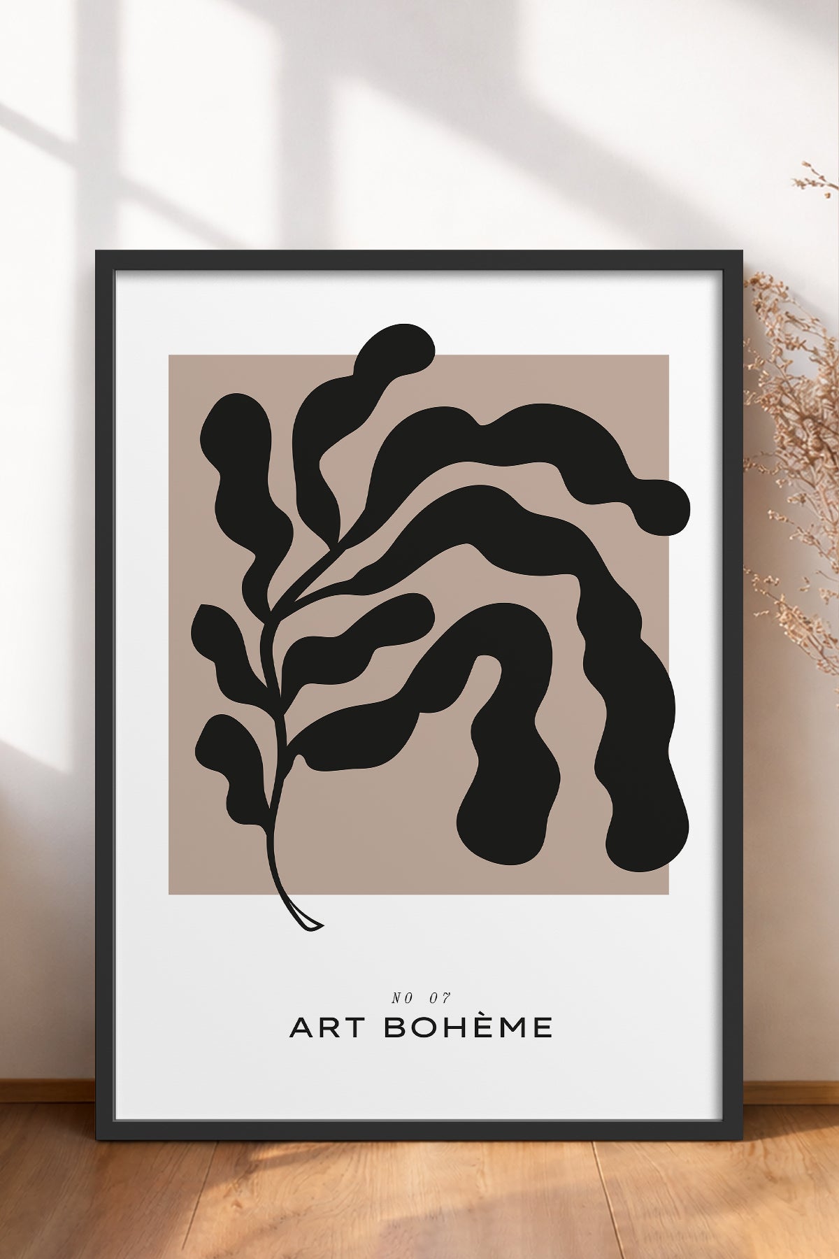 HOMEPACK Ahşap Çerçeveli Tablo Çerçeveli Poster Sanatsal Modern Duvar Dekoru BOHEMIAN-07