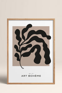 HOMEPACK Ahşap Çerçeveli Tablo Çerçeveli Poster Sanatsal Modern Duvar Dekoru BOHEMIAN-07