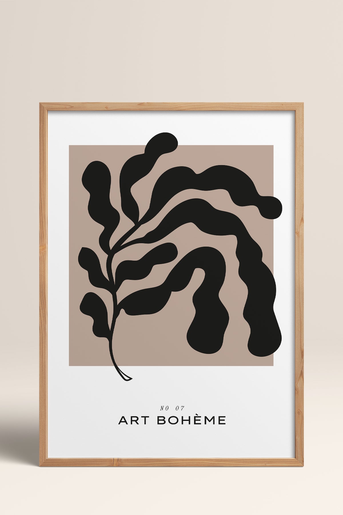 HOMEPACK Ahşap Çerçeveli Tablo Çerçeveli Poster Sanatsal Modern Duvar Dekoru BOHEMIAN-07