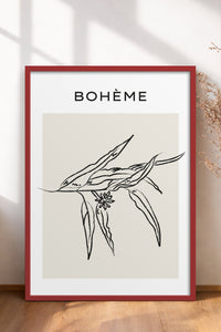 HOMEPACK Ahşap Çerçeveli Tablo Çerçeveli Poster Sanatsal Modern Duvar Dekoru BOHEMIAN-08