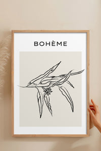 HOMEPACK Ahşap Çerçeveli Tablo Çerçeveli Poster Sanatsal Modern Duvar Dekoru BOHEMIAN-08