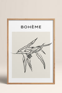 HOMEPACK Ahşap Çerçeveli Tablo Çerçeveli Poster Sanatsal Modern Duvar Dekoru BOHEMIAN-08