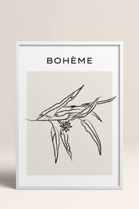 HOMEPACK Ahşap Çerçeveli Tablo Çerçeveli Poster Sanatsal Modern Duvar Dekoru BOHEMIAN-08