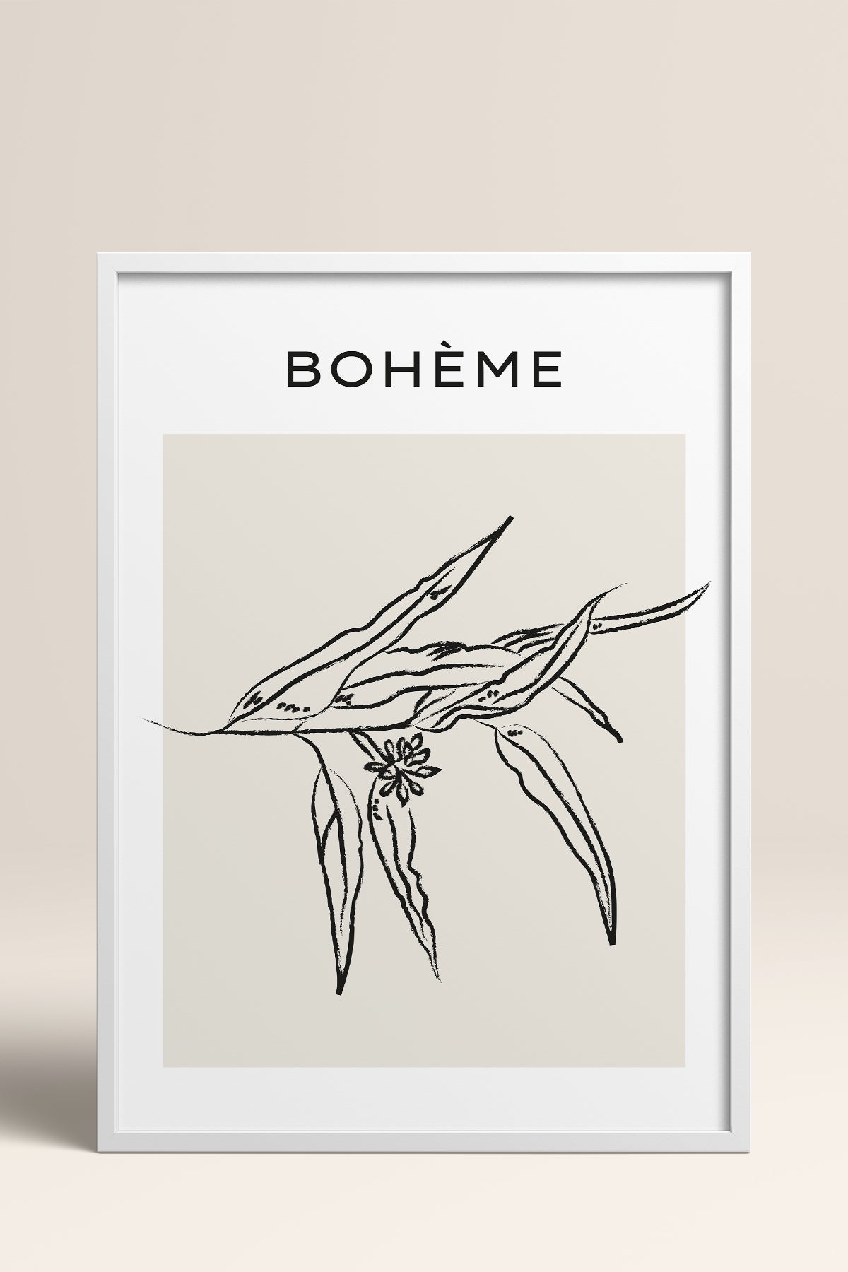HOMEPACK Ahşap Çerçeveli Tablo Çerçeveli Poster Sanatsal Modern Duvar Dekoru BOHEMIAN-08